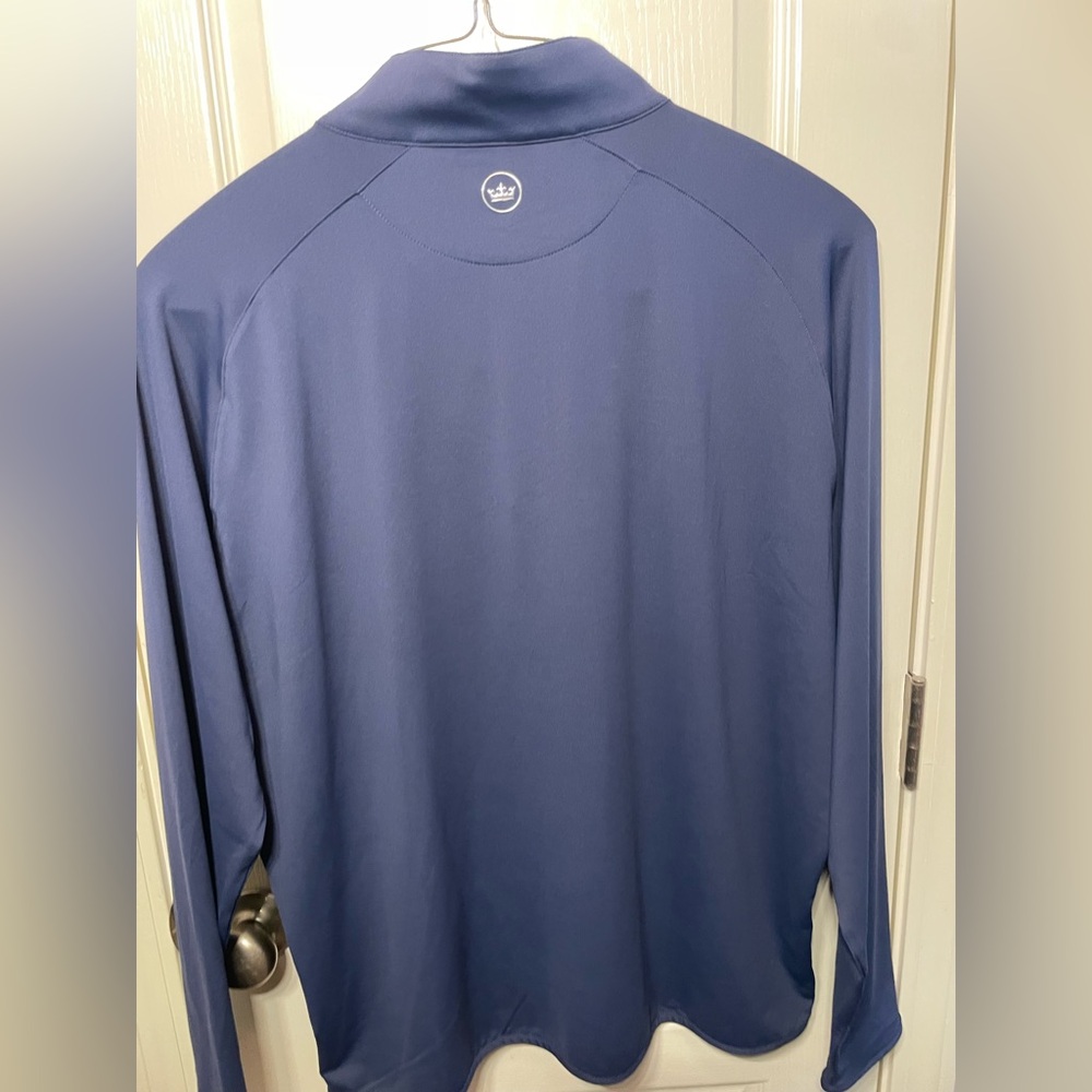 Peter Millar Blue Quarter-Zip Pullover - Picture 5 of 6